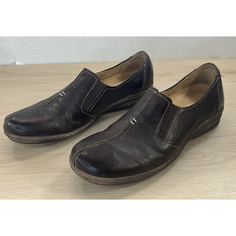 Naturalizer N5 Women Malvina Comfort Loafer slip on Brown Leather Shoes Size 8N